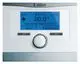 Vaillant Heizungsregler mit digitalem Display, Temperaturanzeige und Bedienelementen. Die aktuelle Raumtemperatur sowie die gewünschte Heiztemperatur sind klar ablesbar.